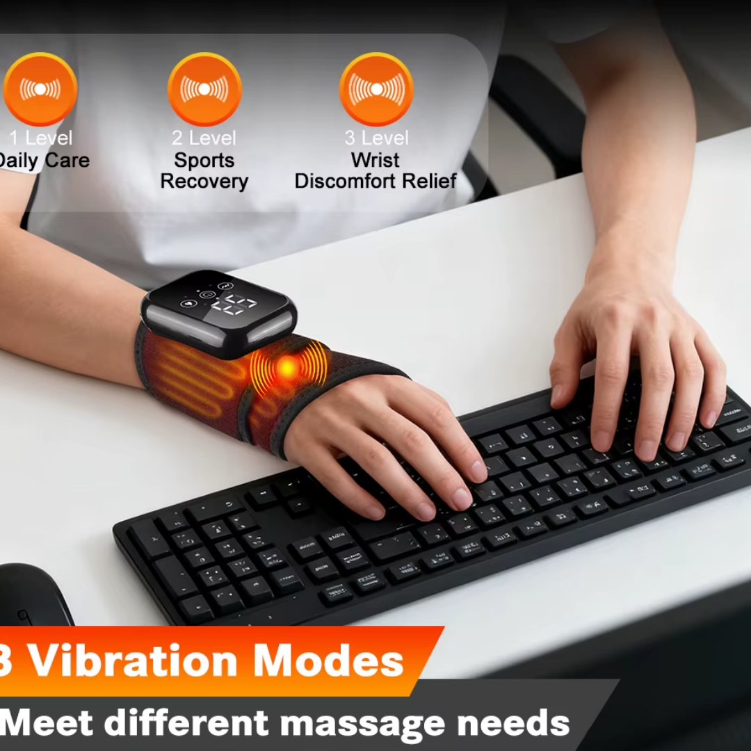 Heated Wrist Wrap with Vibration Massage